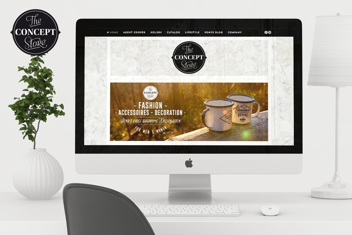 Webdesign The Concept Store - Jasper Sponheuer